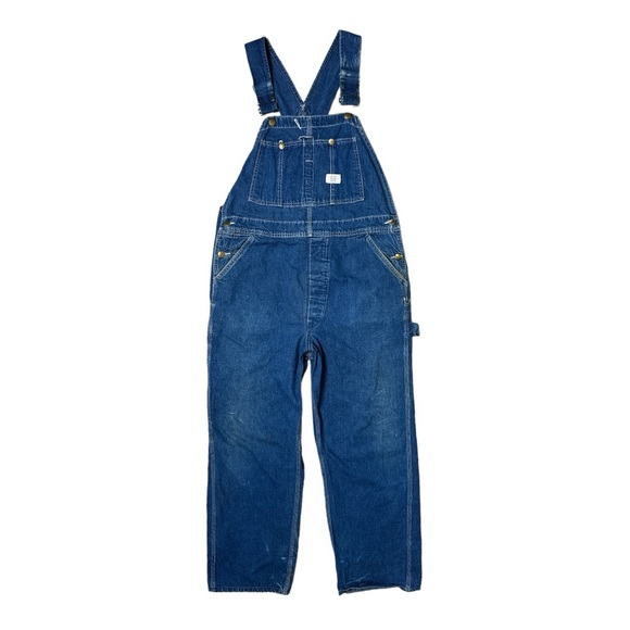 VINTAGE 50’S SEARS UNION MADE DENIM JEAN BIB UNISEX OVERALLS - Picture 2 of 11